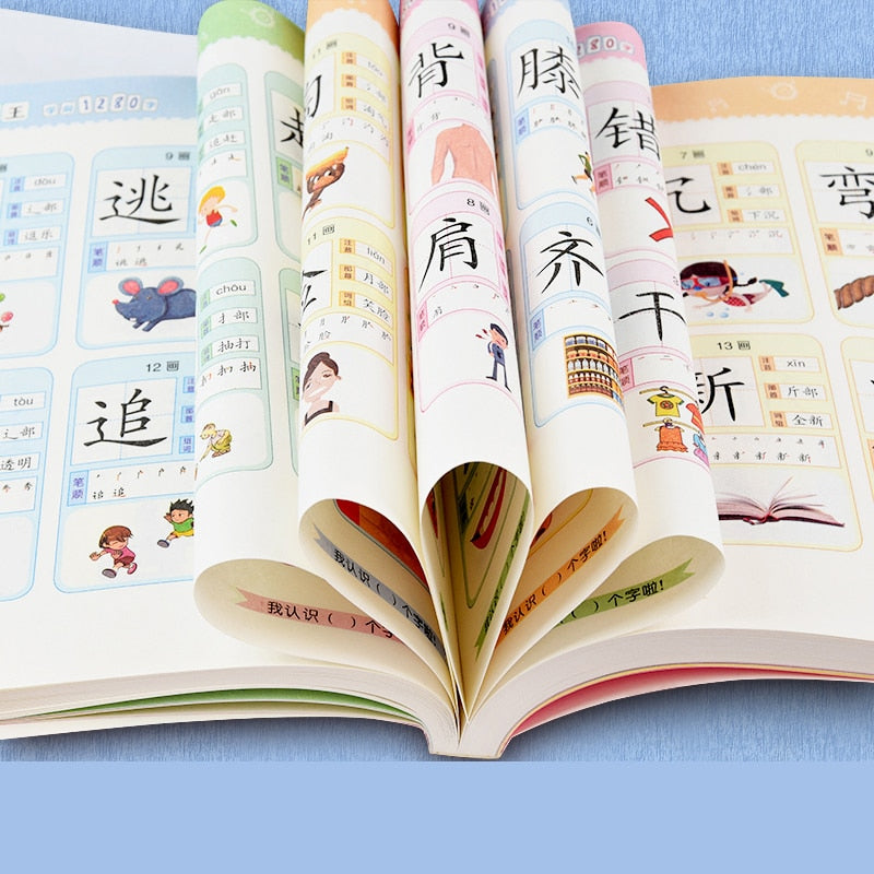 Look At The Picture Literacy Book Children Learn Chinese Characters Notes Pinyin Version Enlightenment Early Education Card Book